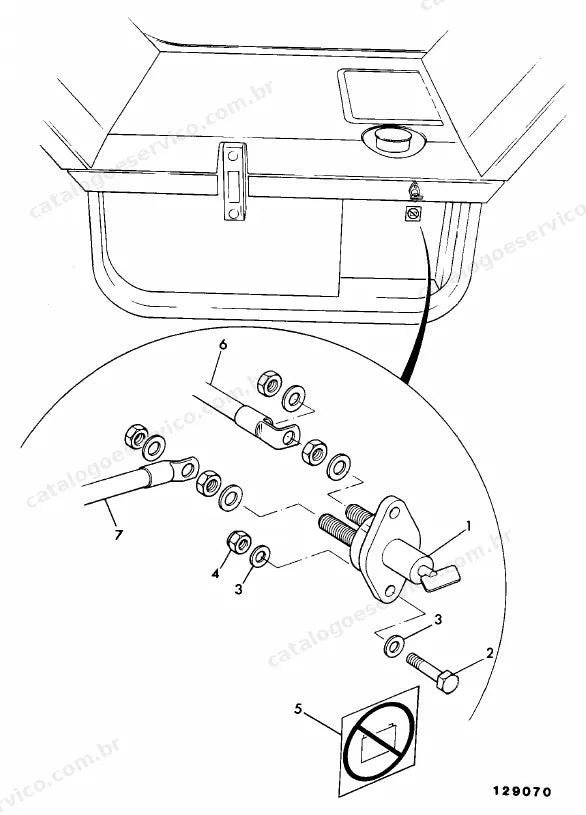 Catálogo de peças JCB 505-19 F.M — vista explodida 4 de 4