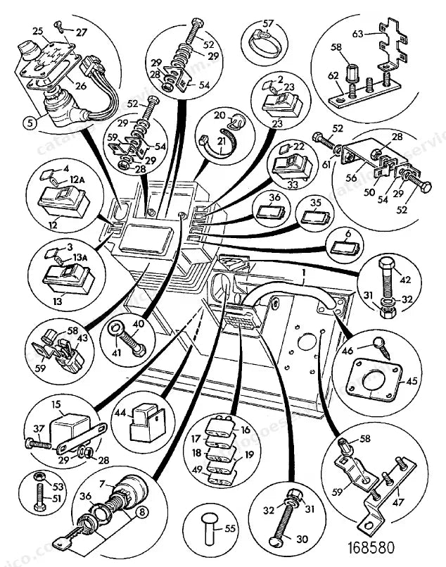 Catálogo de peças JCB 530-95 — vista explodida 4 de 4