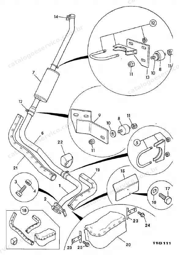 Catálogo de peças JCB 535-67 — vista explodida 4 de 4