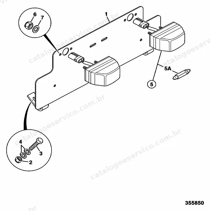 Catálogo de peças JCB 714 Tier 3 — vista explodida 4 de 4