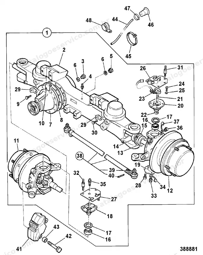 Catálogo de peças JCB Fastrac 2115ABS — vista explodida 4 de 4