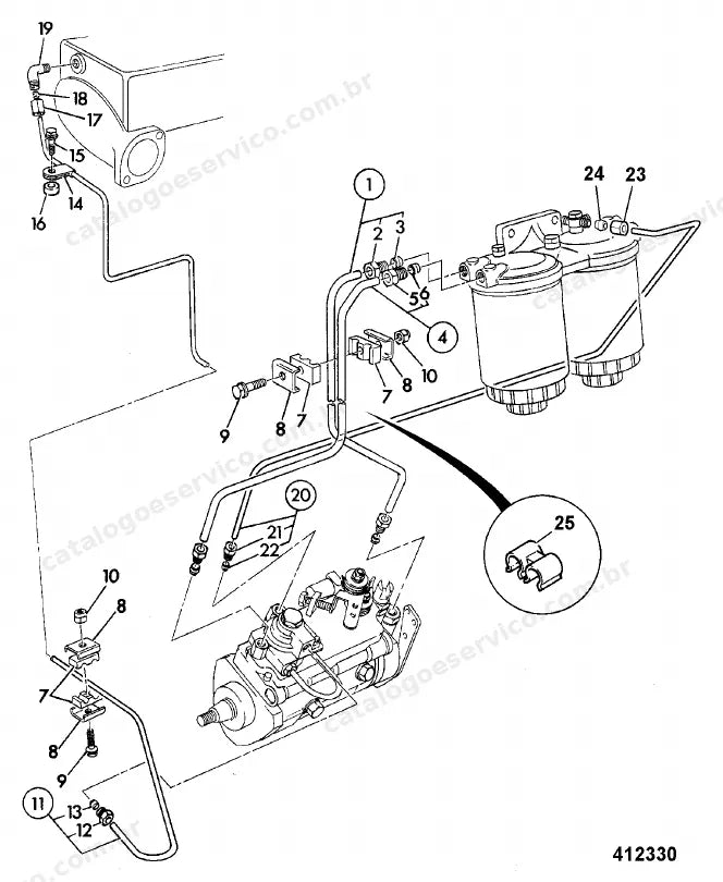 Catálogo de peças JCB Fastrac 2135 — vista explodida 3 de 4