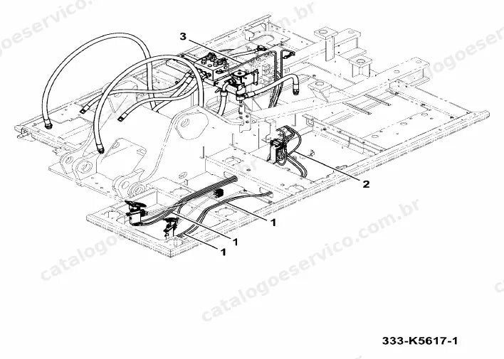 Catálogo de peças JCB JS235 — vista explodida 2 de 4