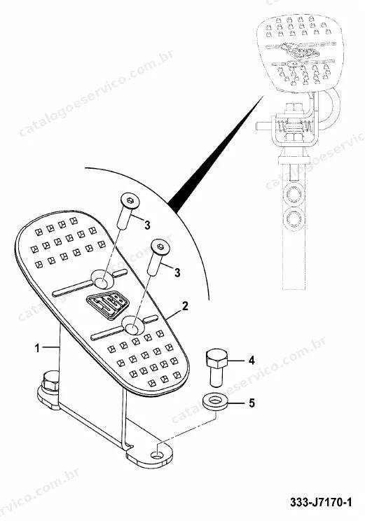 Catálogo de peças JCB JS235 — vista explodida 3 de 4