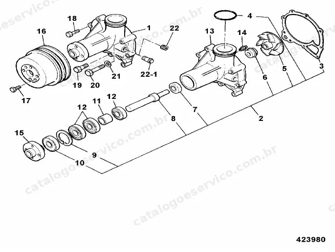 Catálogo de peças JCB JS460-T2 — vista explodida 4 de 4