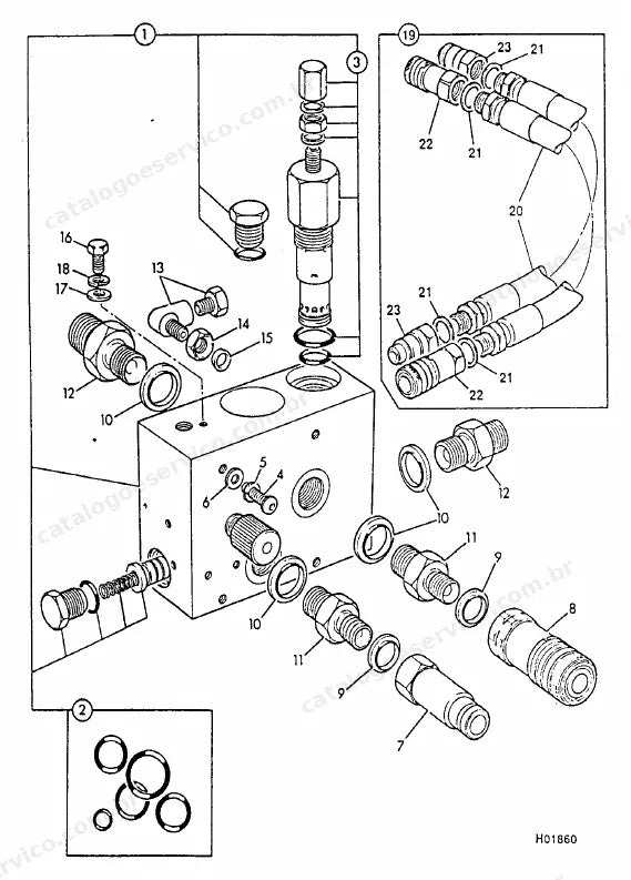 Catálogo de peças JCB Solite 5063 — vista explodida 4 de 4