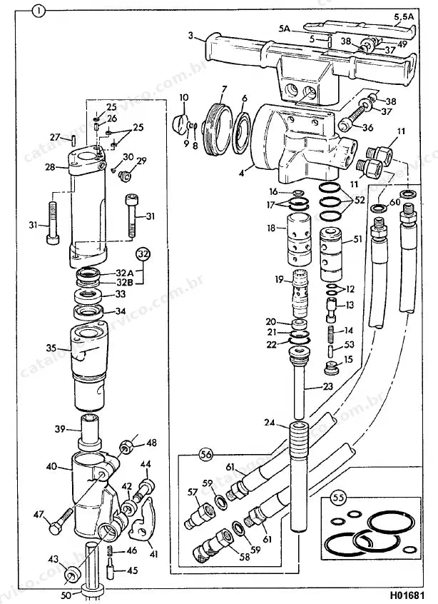 Catálogo de peças JCB Solite 5080 — vista explodida 2 de 4