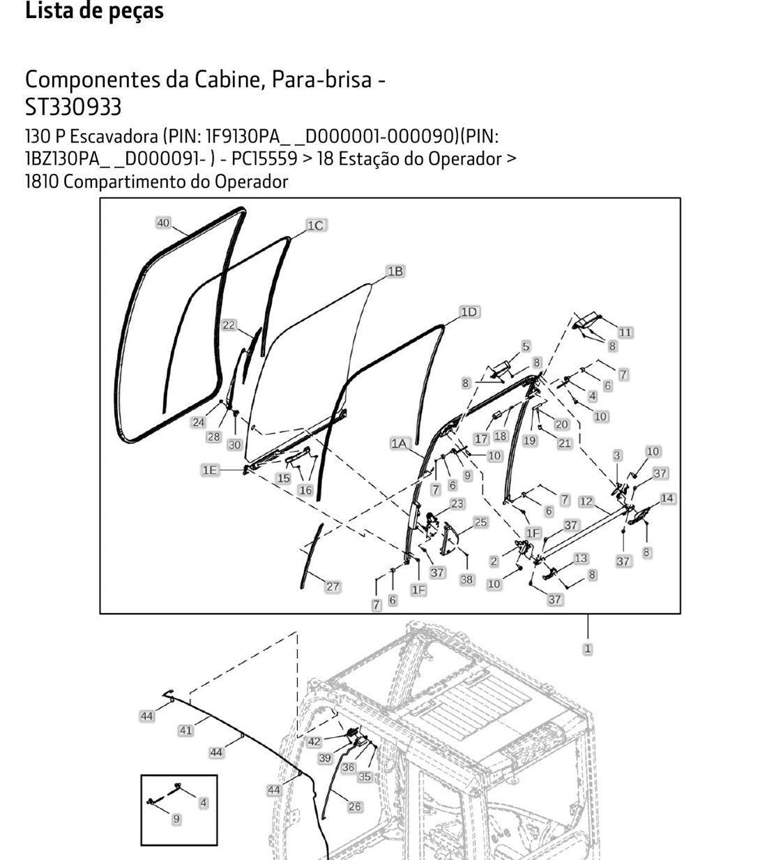 Catálogo de Peças John Deere - 130P - Escavadeira - página 2