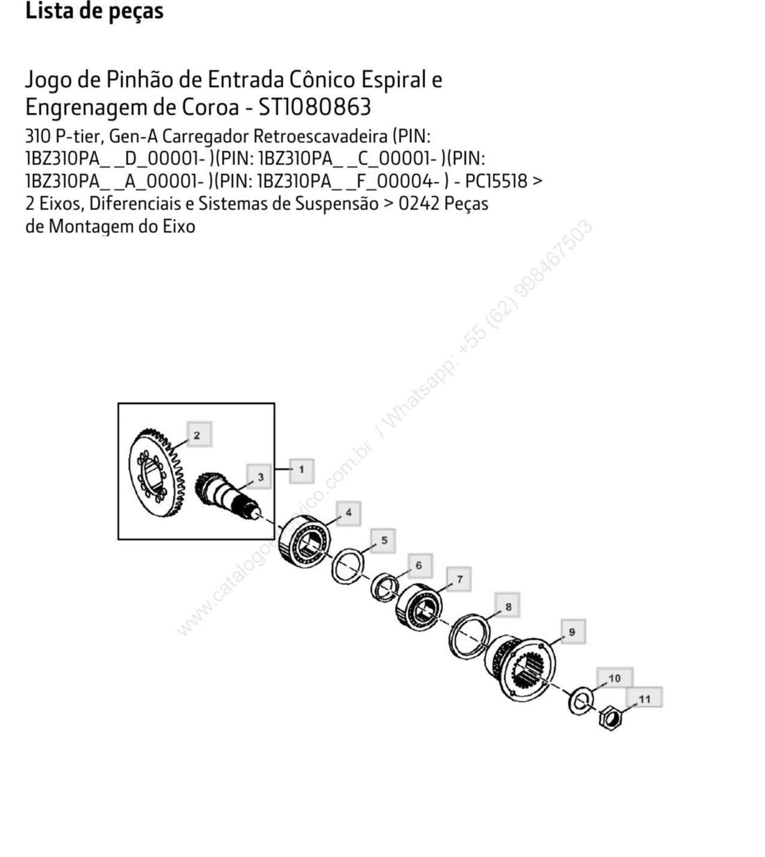 Catálogo de Peças John Deere - 310 P-Tier - Retroescavadeira - página 2