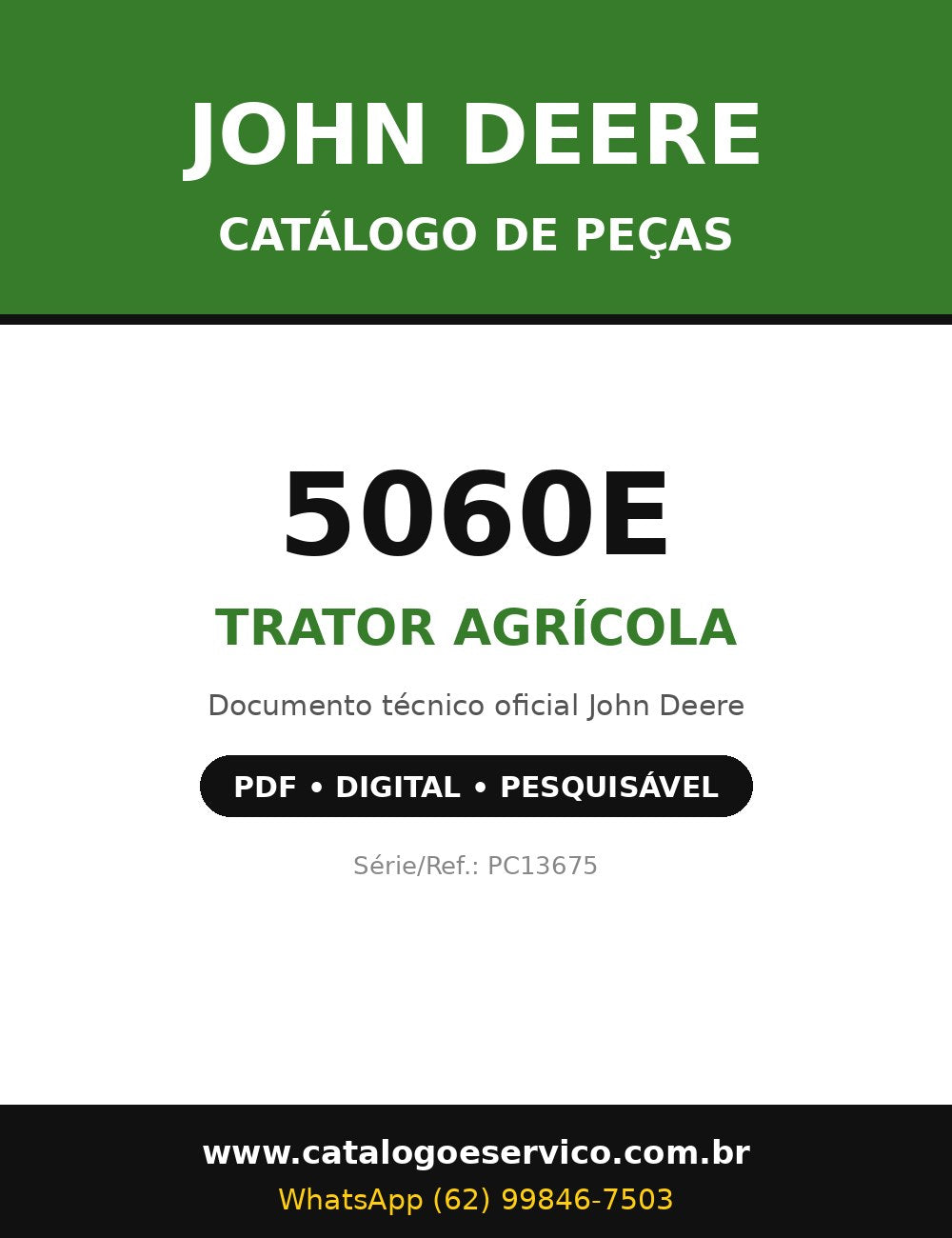 Catálogo de Peças John Deere - 5060E - Trator Agrícola