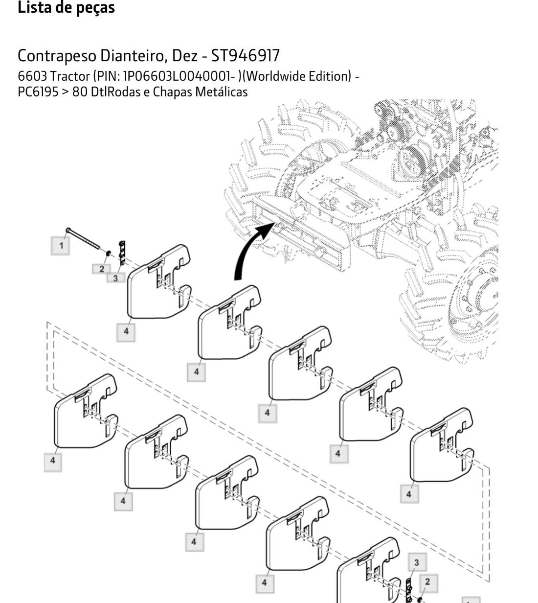 Catálogo de Peças John Deere - 6603 - Trator Agrícola (Inglês) - página 3