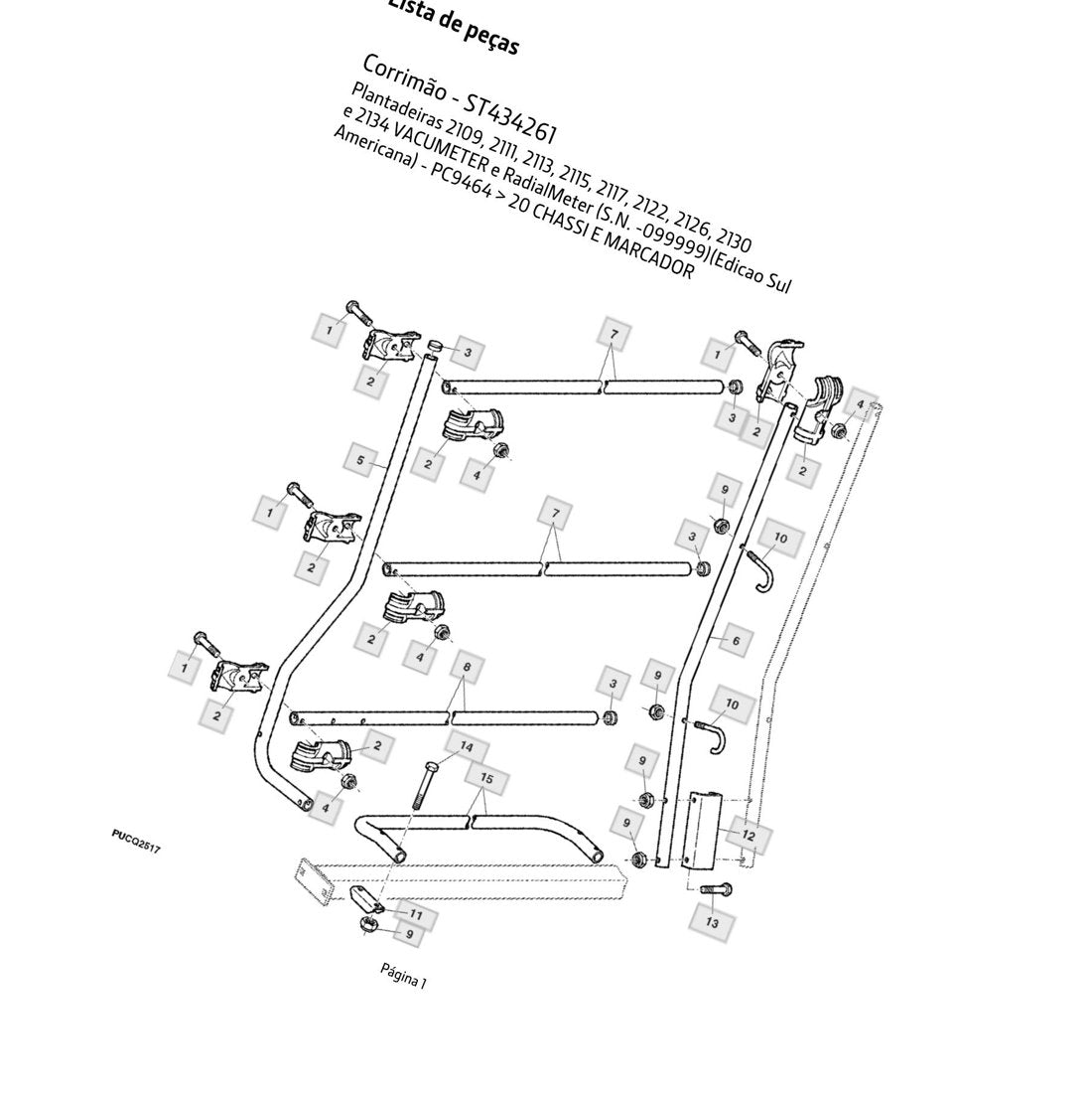 Catálogo de Peças John Deere - Plantadeiras 2109-2134 - Plantadeira - página 2