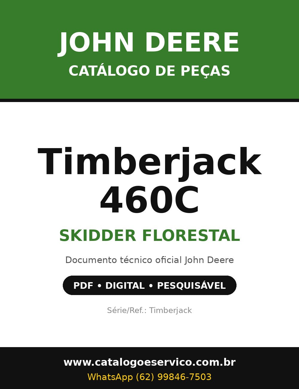 Catálogo de Peças John Deere - Timberjack 460C - Skidder Florestal