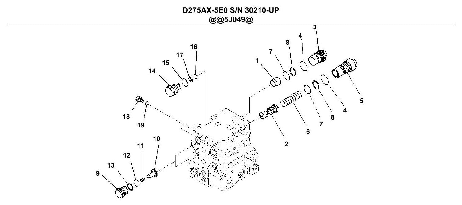 Catalogo De Pecas Komatsu - D275ax-5e0 - vista explodida 2