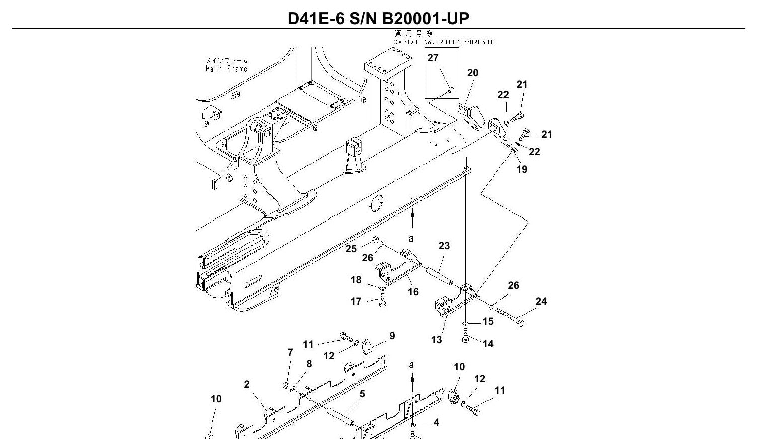 Catalogo De Pecas Komatsu - D41e-6 - vista explodida 3