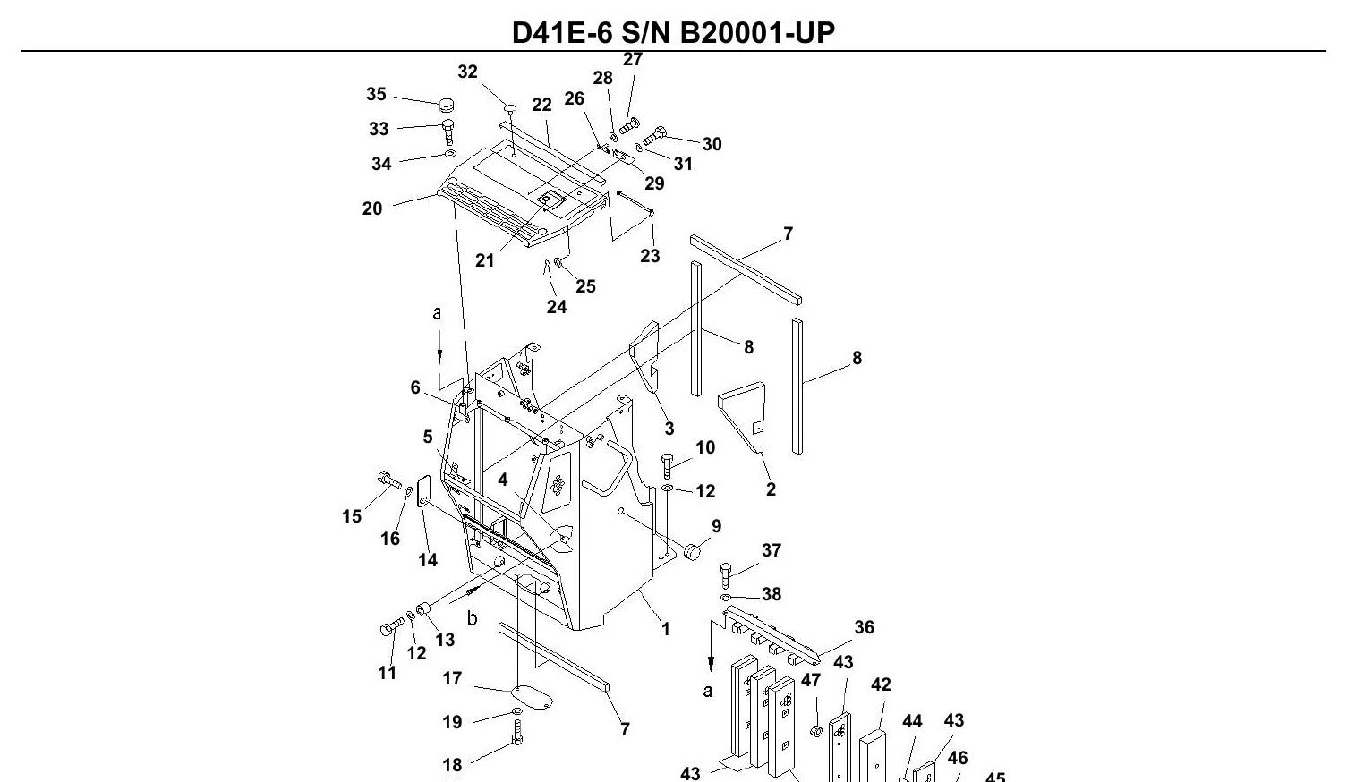 Catalogo De Pecas Komatsu - D41e-6 - vista explodida 4
