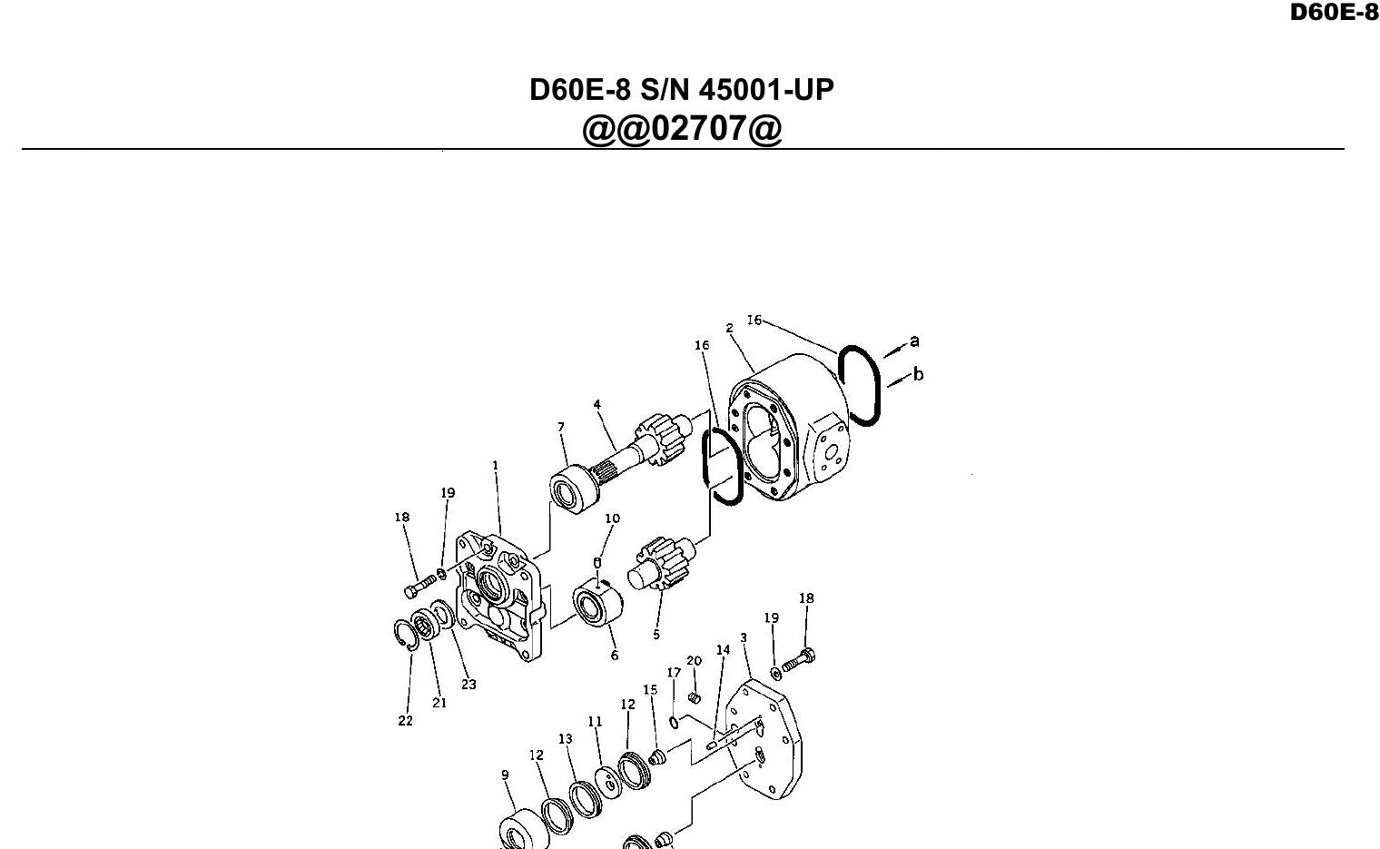 Catalogo De Pecas Komatsu - D60e-8 - vista explodida 2
