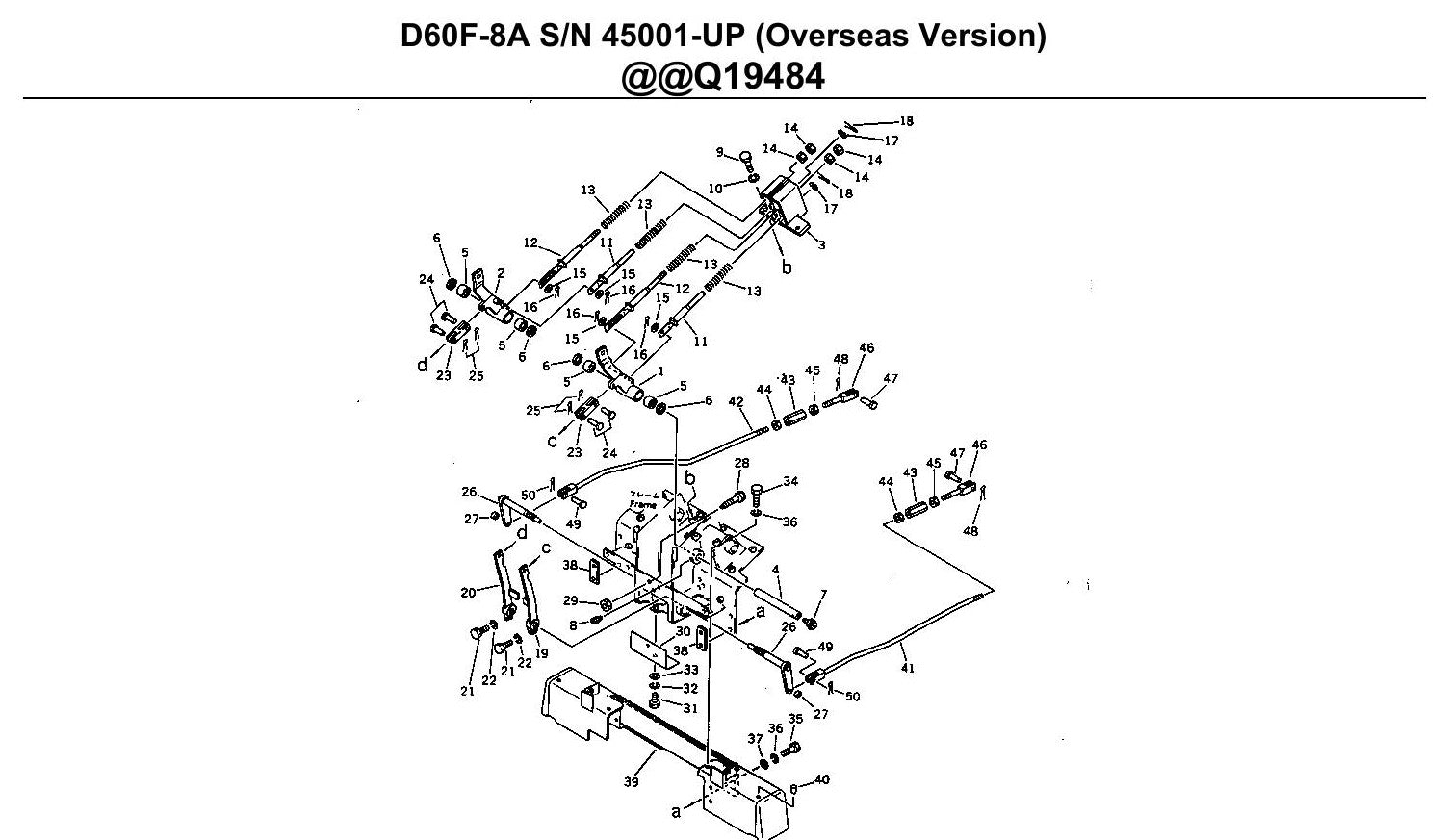 Catalogo de pecas Komatsu D60f-8a (Ingles) - vista explodida 3