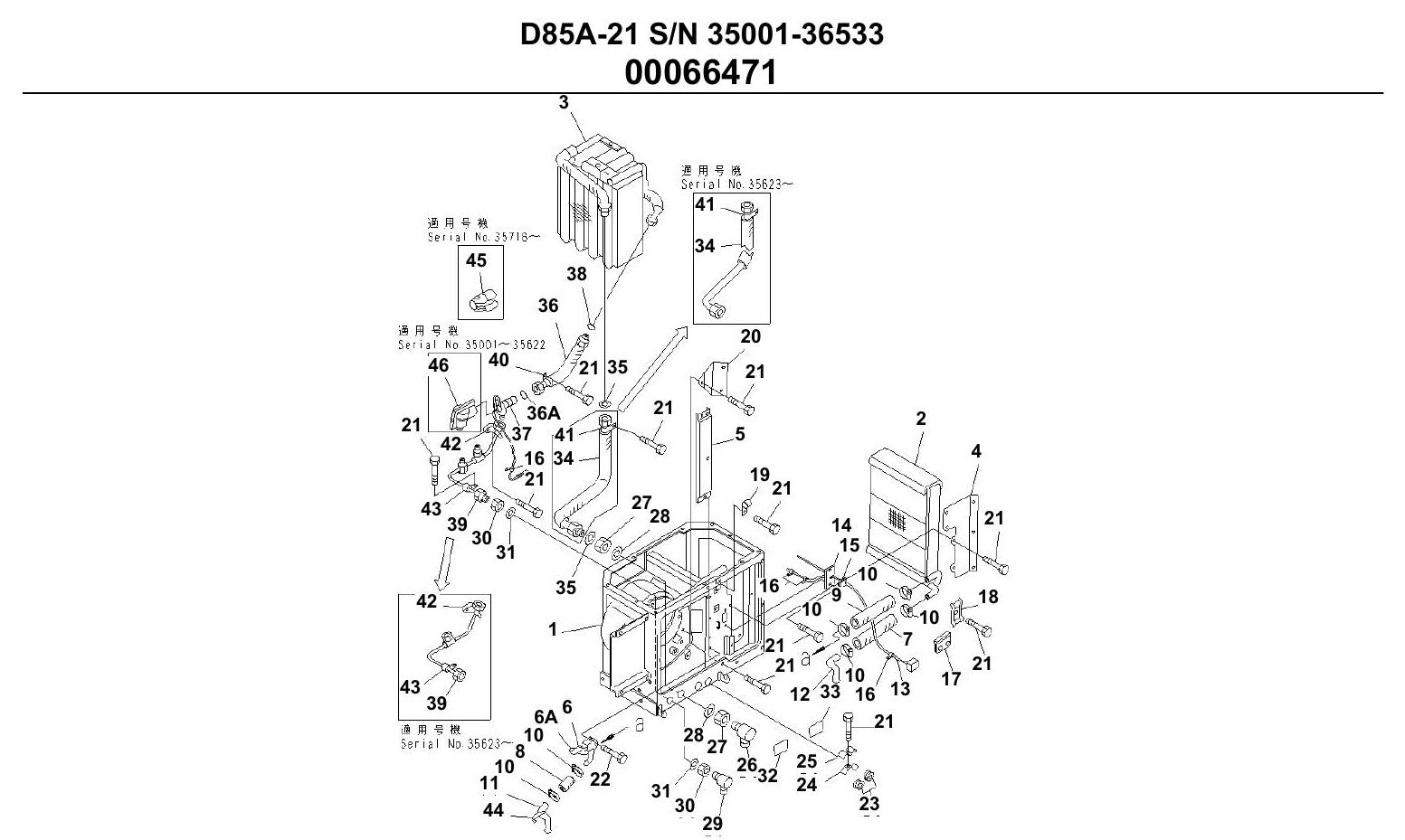 Catalogo De Pecas Komatsu - D85a-21 - vista explodida 4