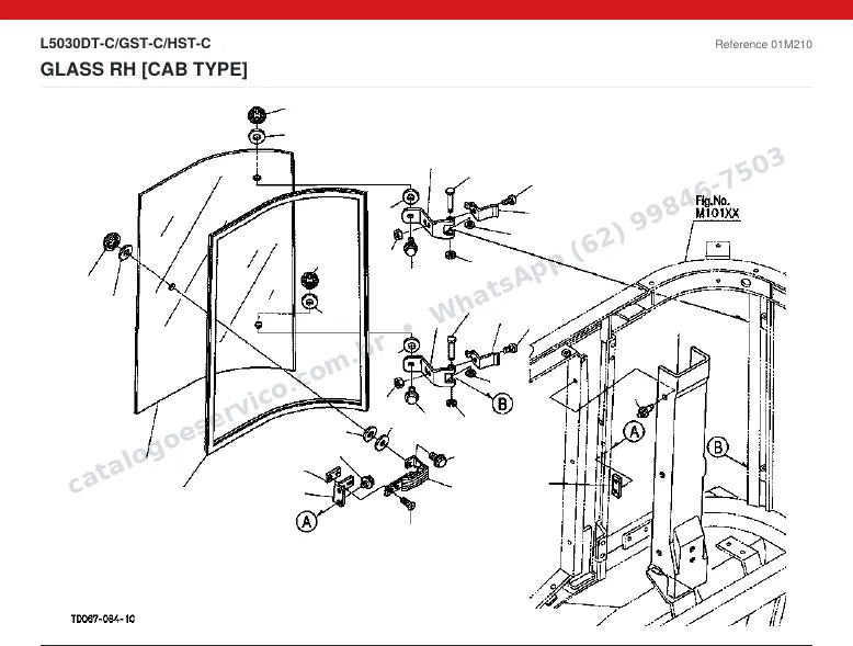 Catálogo de peças Kubota L5030DT-C / GST-C / HST-C: vista explodida (2)