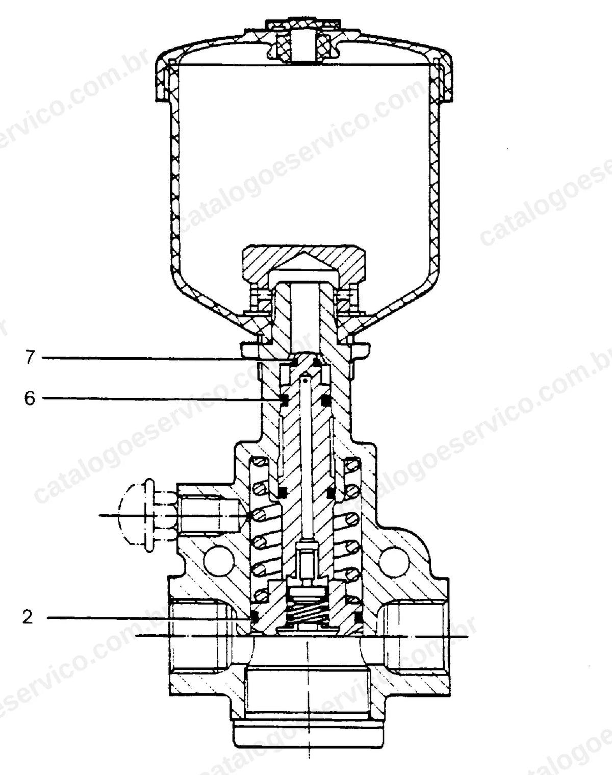 Lista do kit de vedação I da A942-312