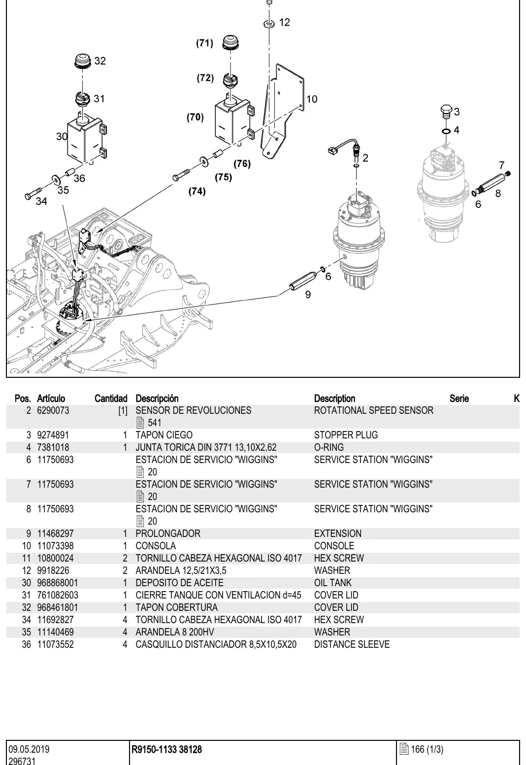Liebherr R9150 — vista 1 do documento