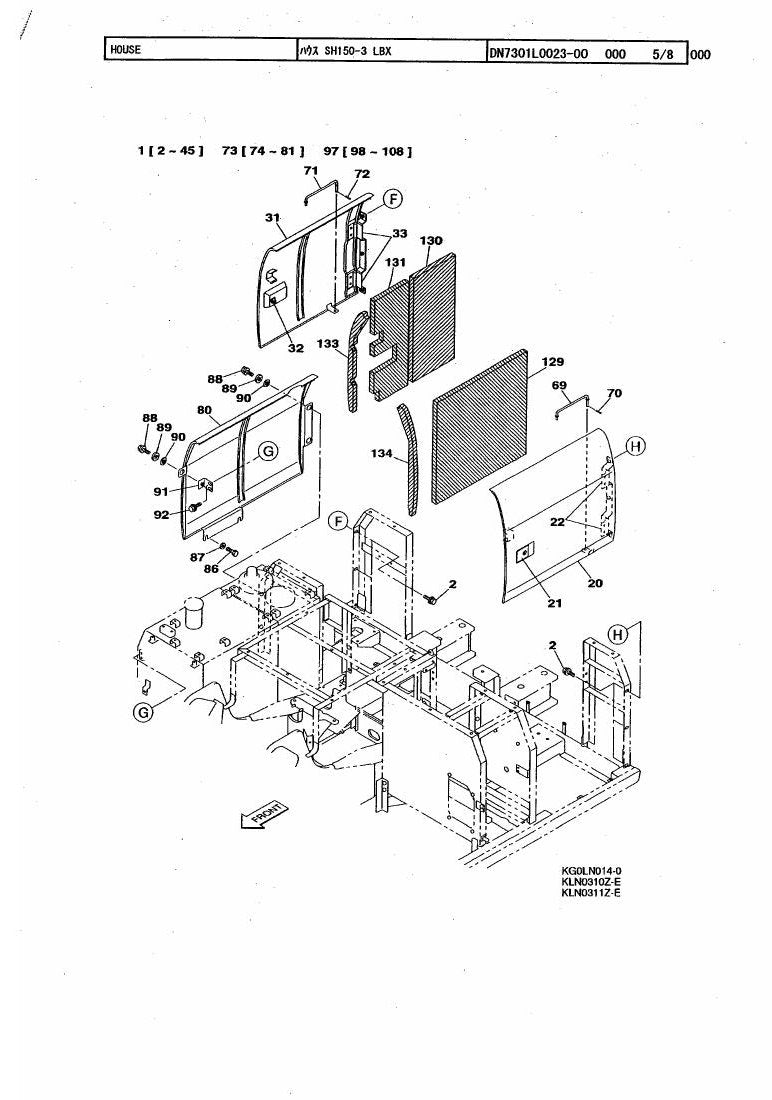 Catálogo de Peças Link-Belt 160LX Escavadeira Hidráulica — página interna 3