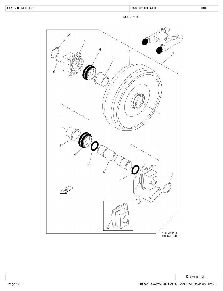 Catálogo de Peças Link-Belt 240X2 Escavadeira Hidráulica — página interna 3