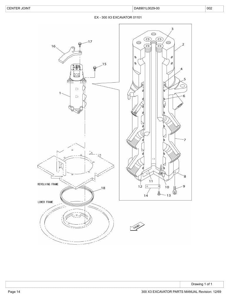 Catálogo de Peças Link-Belt 300X3 Escavadeira Hidráulica — página interna 4