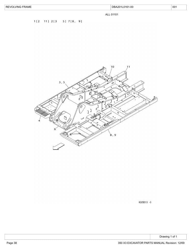 Catálogo de Peças Link-Belt 350X3 Escavadeira Hidráulica — página interna 4