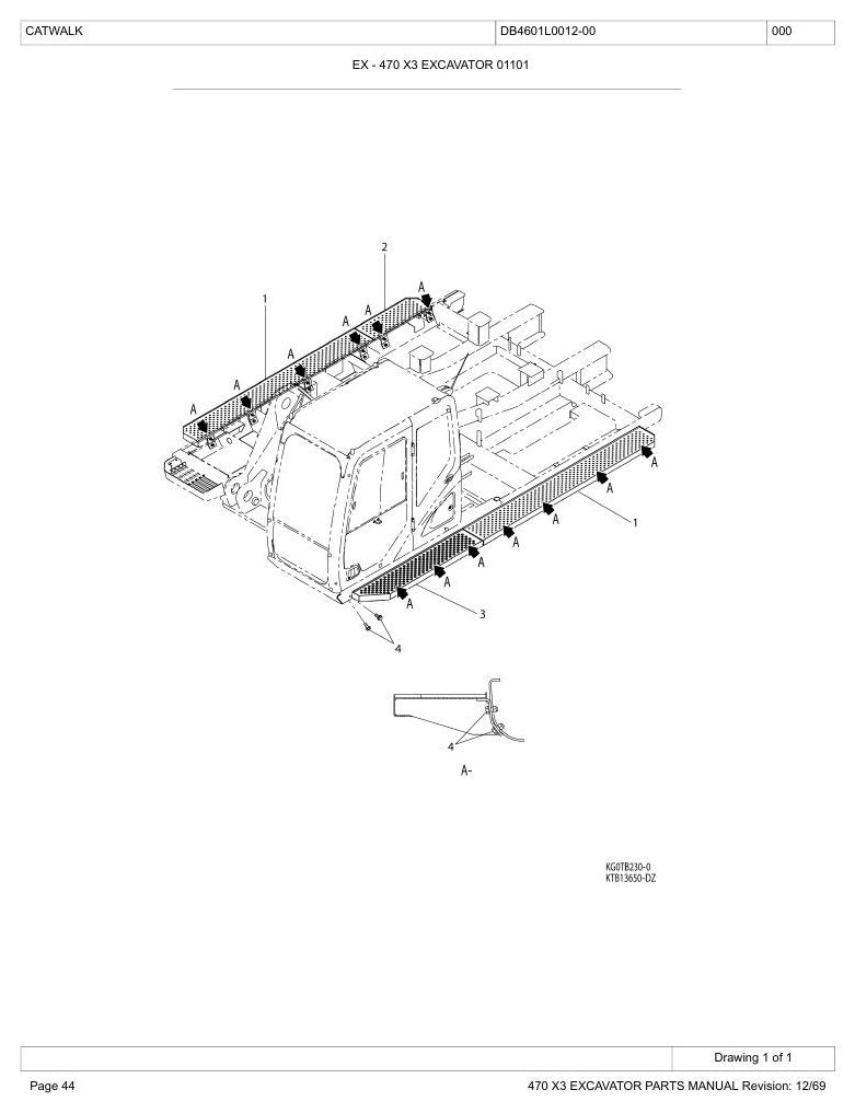 Catálogo de Peças Link-Belt 470X3 Escavadeira Hidráulica — página interna 2