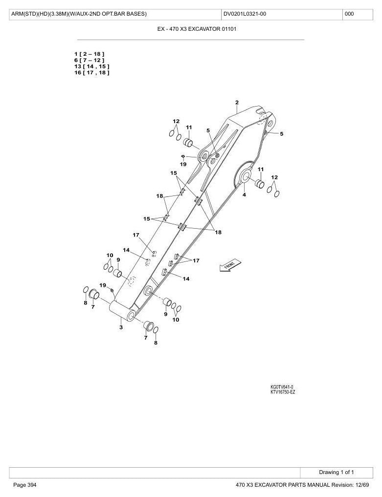 Catálogo de Peças Link-Belt 470X3 Escavadeira Hidráulica — página interna 4