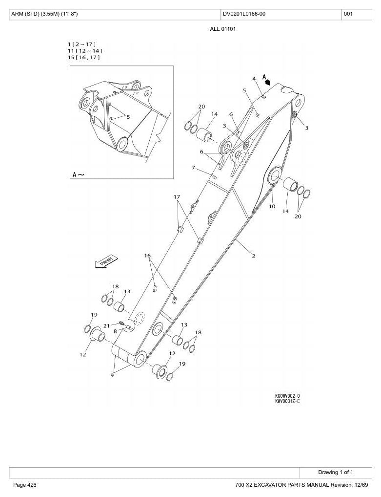 Catálogo de Peças Link-Belt 700X2 Escavadeira Hidráulica — página interna 2
