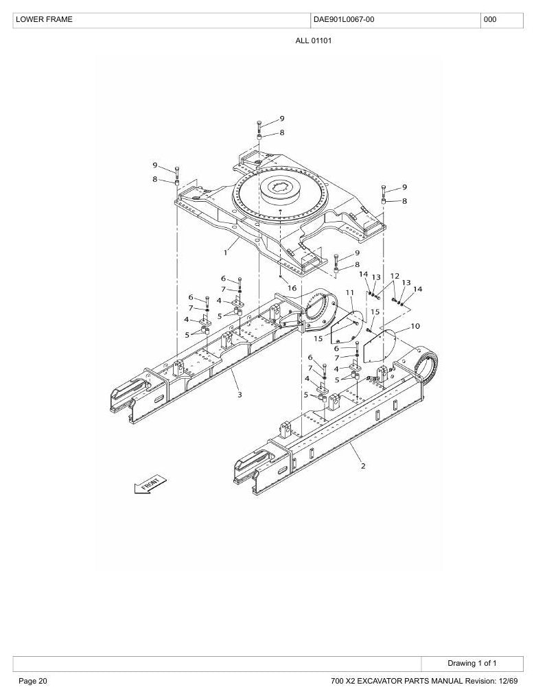 Catálogo de Peças Link-Belt 700X2 Escavadeira Hidráulica — página interna 4
