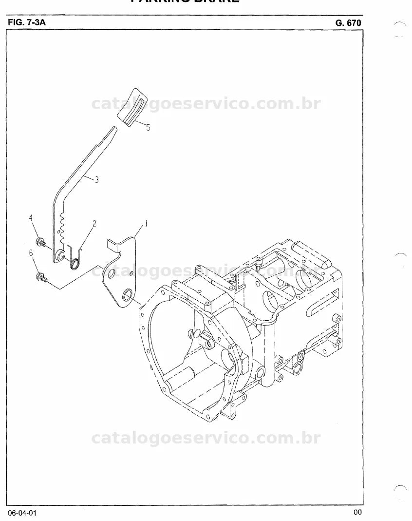 Vista explodida do catálogo de peças C3030 / C3035 / C3040 — exemplo 4