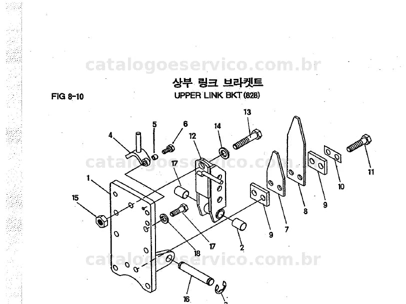 Vista explodida do catálogo de peças GT390D / GT450D / GT510D — exemplo 4