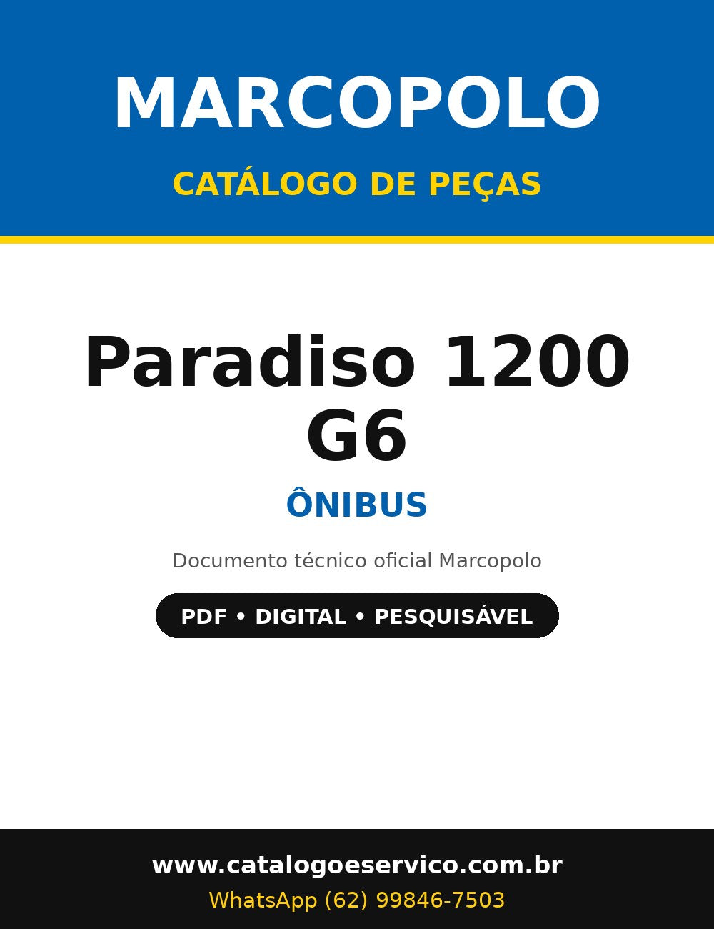 Catálogo de Peças Marcopolo Paradiso 1200 G6 - Ônibus