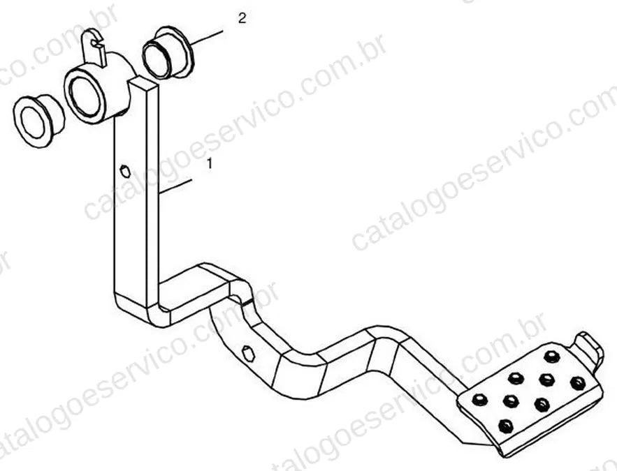 Vista explodida do Catálogo de Peças Massey Ferguson MF 800/804 (China) — exemplo 4