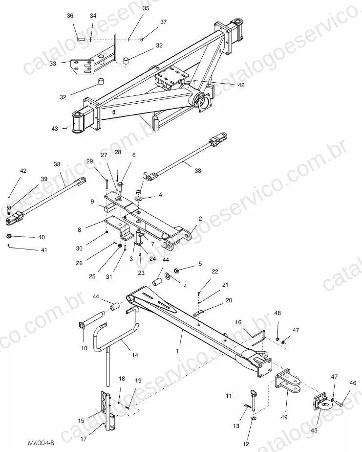 Vista explodida do Catálogo de Peças Massey Ferguson MF 9920 — exemplo 4