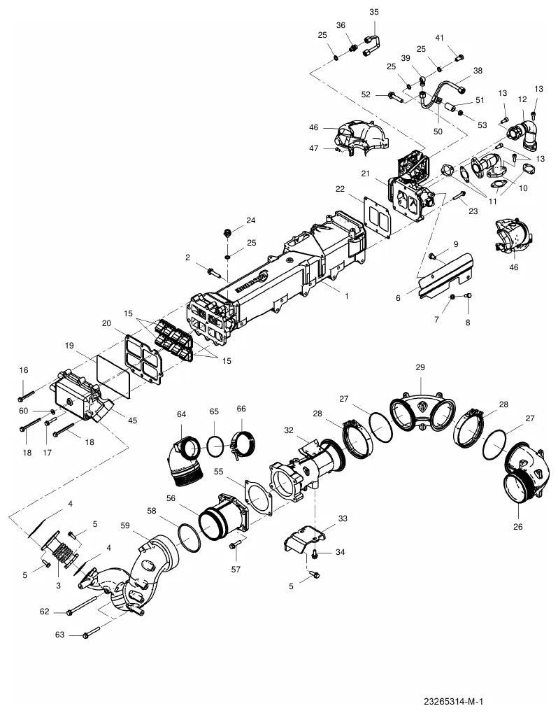 Vista explodida do catálogo de peças Massey Ferguson / Fendt IDEAL 8 — figura 1