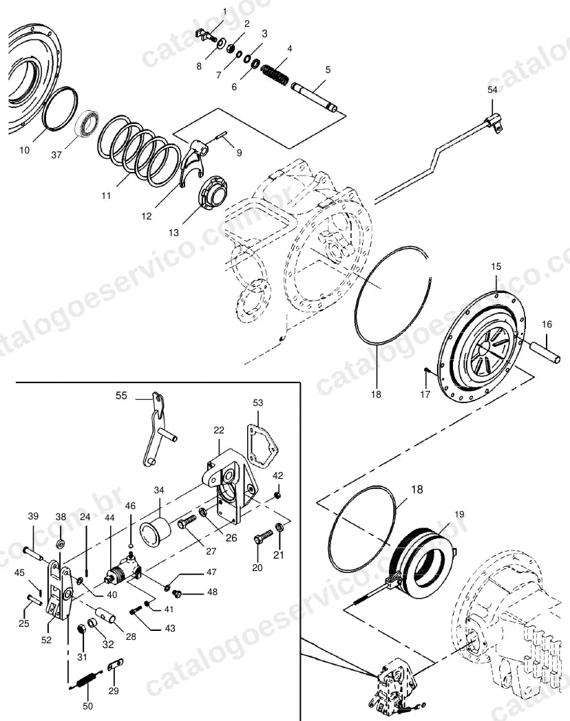 Vista explodida do catálogo de peças Massey Ferguson MF 2660 — figura 2