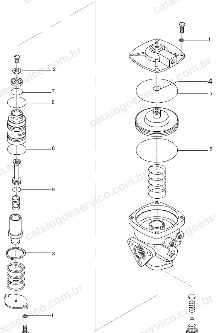 Vista explodida do catálogo de peças Massey Ferguson MF 3012 — figura 2