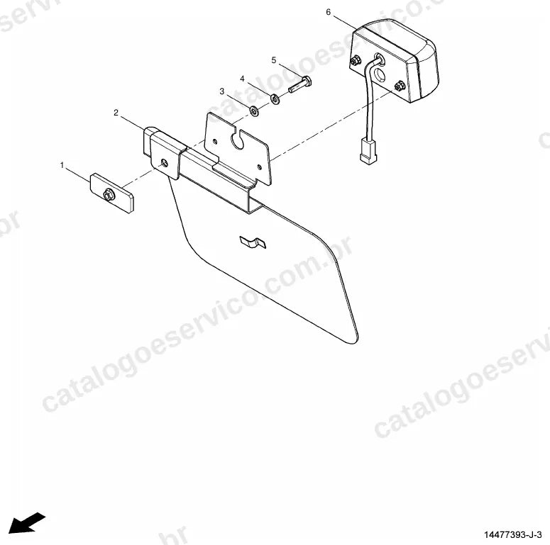 Vista explodida do catálogo de peças Massey Ferguson MF 440X — figura 4