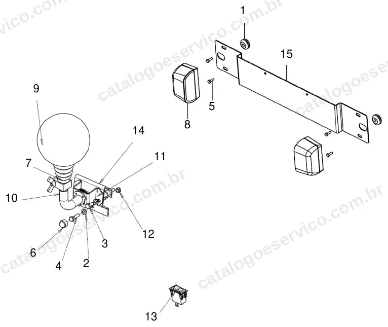 Vista explodida do catálogo de peças Massey Ferguson MF 7019 — figura 4