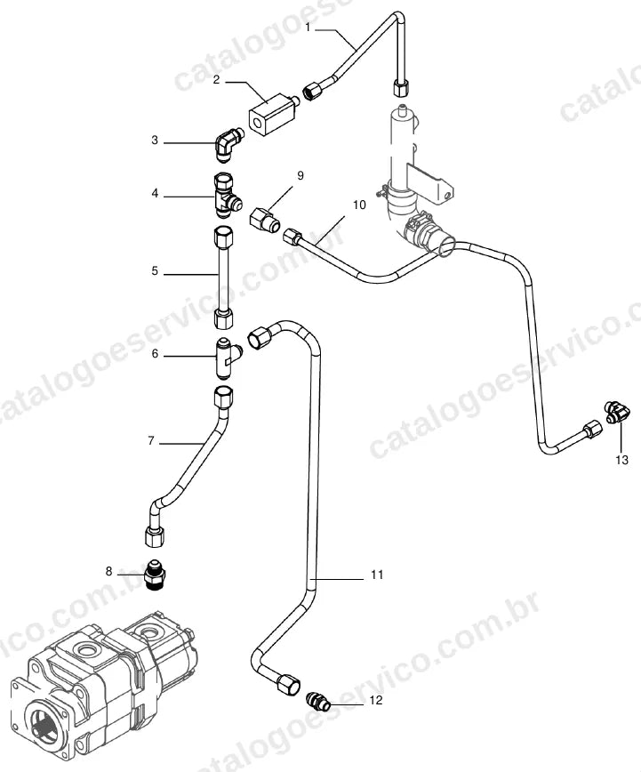 Vista explodida do catálogo de peças Massey Ferguson MF 7217 — figura 3
