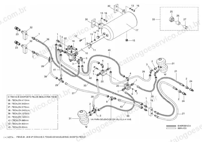 Vista explodida do catálogo de peças Santal Massey Ferguson VT 10 BE CE — figura 2