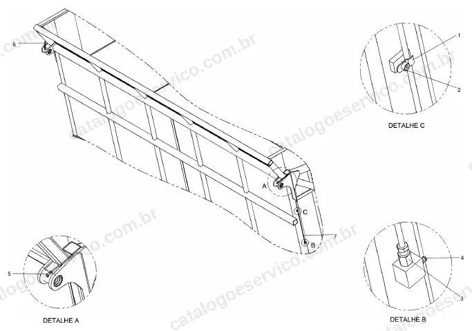 Vista explodida do catálogo de peças Santal Massey Ferguson VT 13 — figura 4