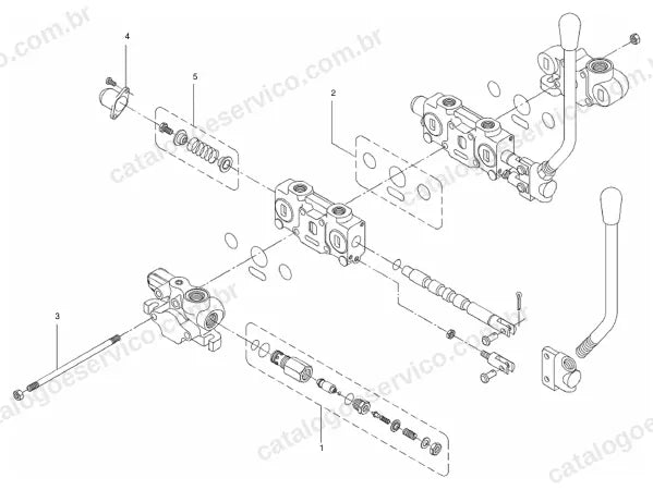 Vista explodida do catálogo de peças Santal Massey Ferguson VT 6SC — figura 4
