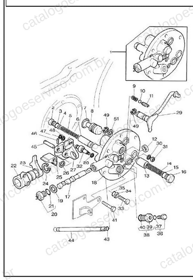 Vista explodida do Catálogo de Peças Massey Ferguson MF T277G (Turquia) — exemplo 3