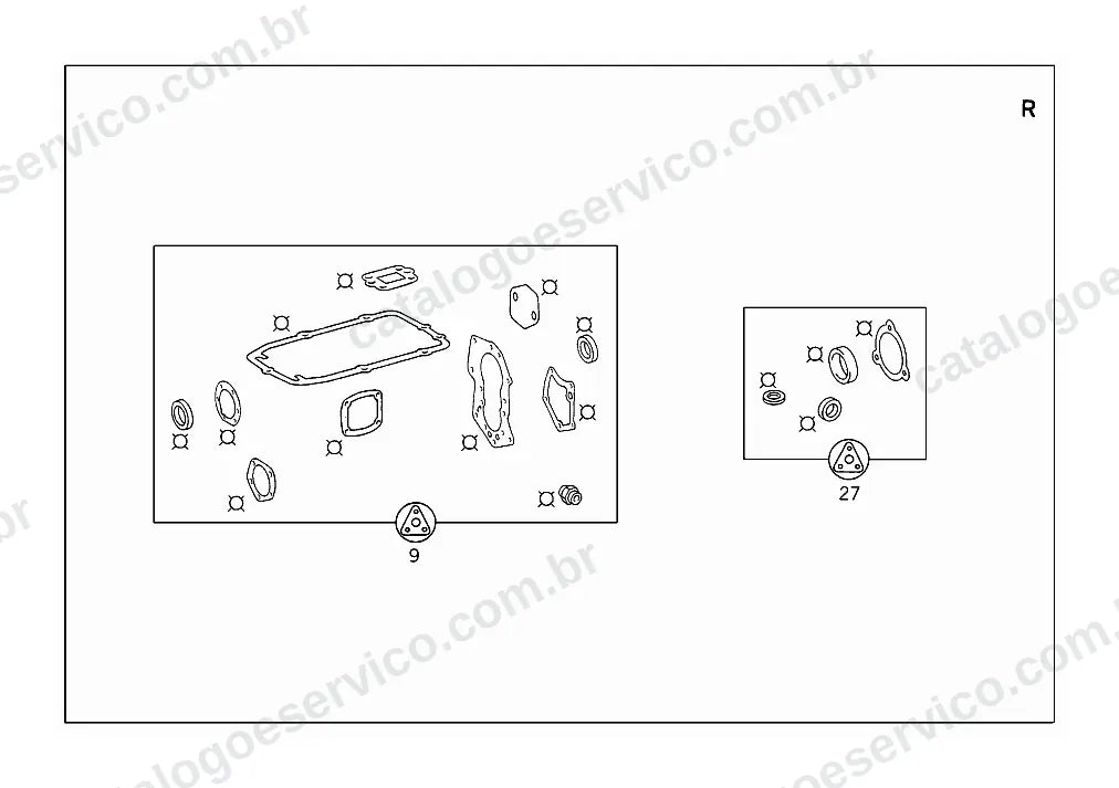 Vista explodida do Catálogo de Peças Mercedes-Benz 1214 K (2)